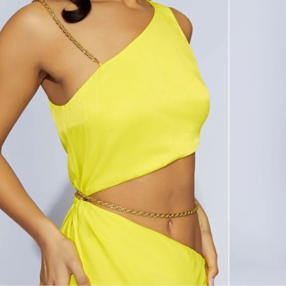 Meshki Clementine Chain Maxi Dress- Fresh Green - Picture 3 of 7